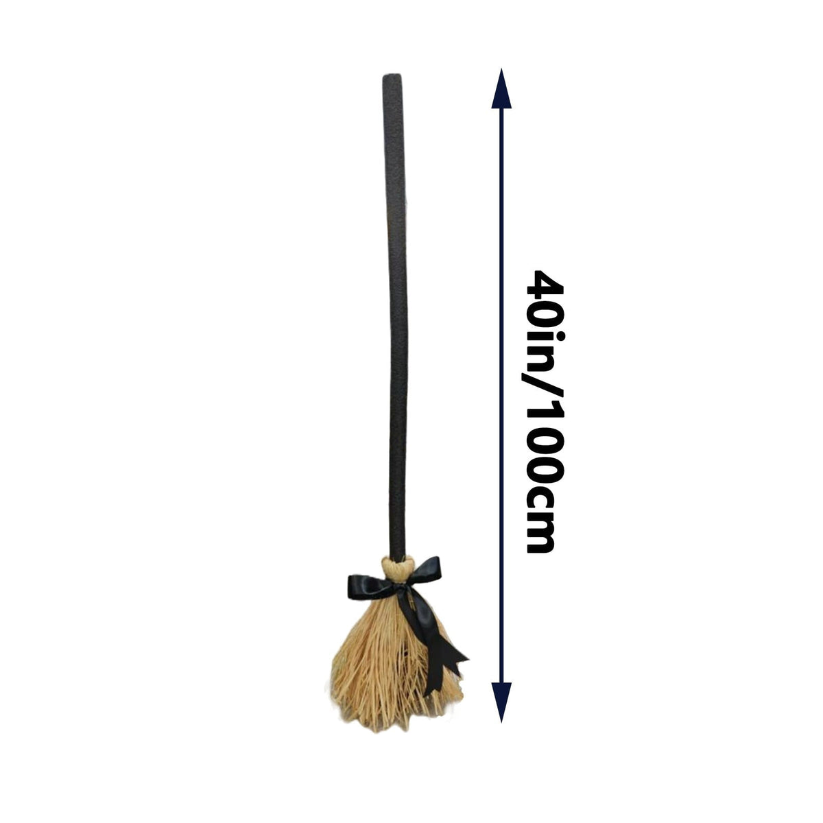 Moving Witch Broom 40in Animated Light Up Witch Broom Prop with Sound Effects for Halloween Party Yard Decor by PALIFEUR