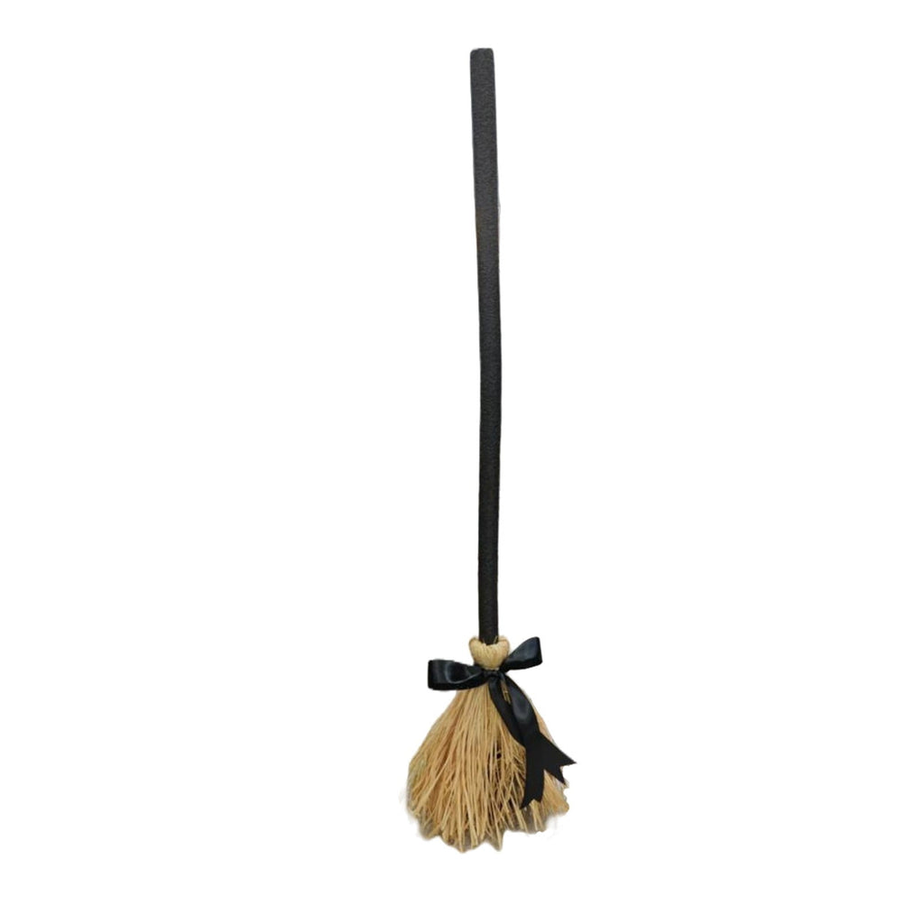 Moving Witch Broom 40in Animated Light Up Witch Broom Prop with Sound Effects for Halloween Party Yard Decor by PALIFEUR