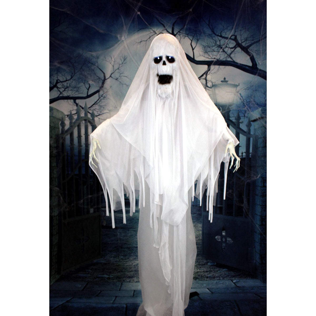 Haunted Hill Farm Animatronic Ghost Indoor/Covered Outdoor, 6-ft.