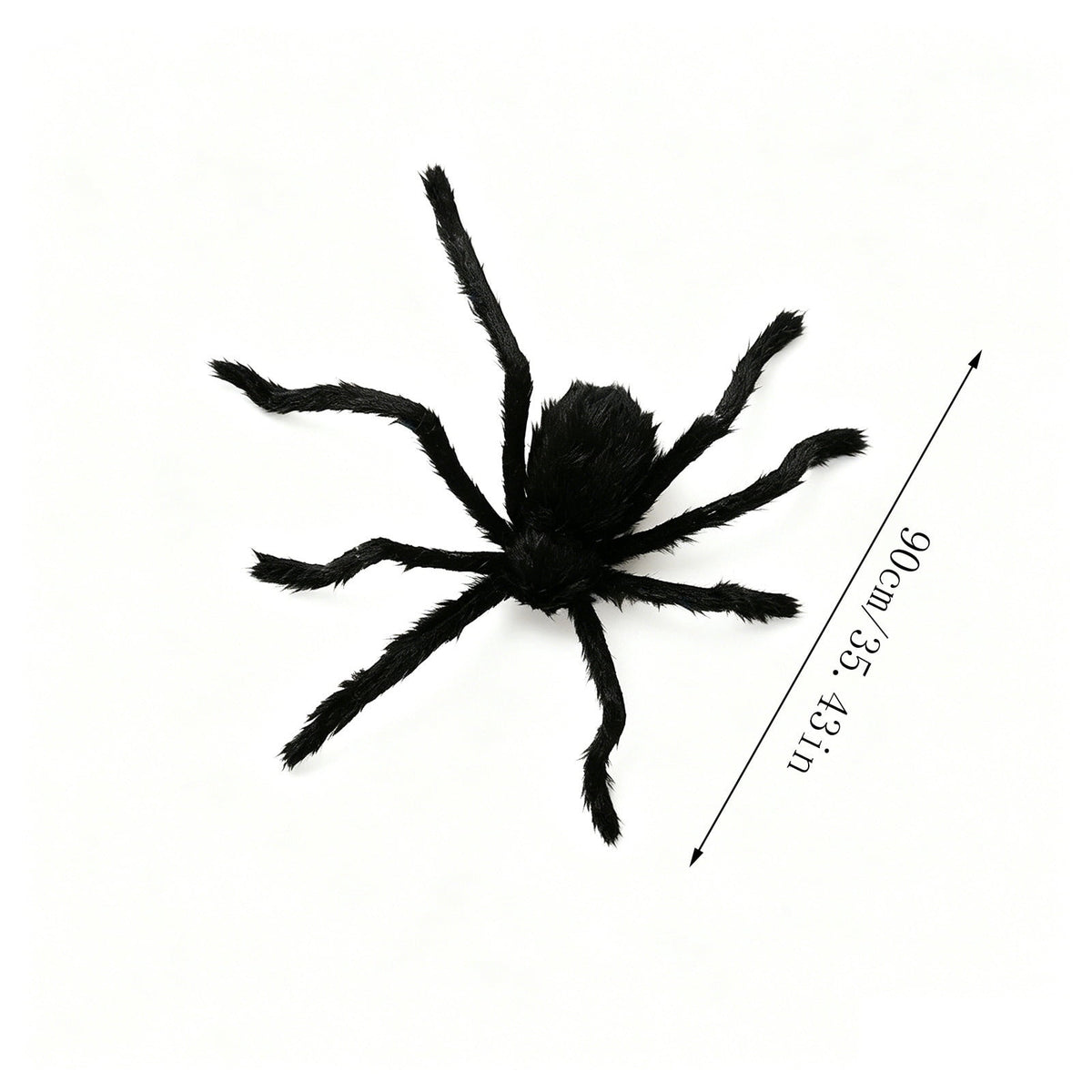 geerera 29.5" Sound-Activated Animated Spider, Large Black Fuzzy Moving Halloween Prop, Crawling Scary Toy for Indoor Party, Doorway & Yard Party Decor