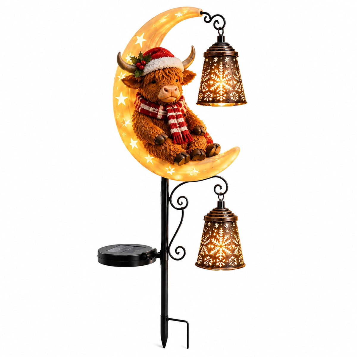 Halloween Witch Cauldron Garden Stake Lights, 2.7Ft LED Color Waterfall-Style Light Flow Flying Witch Garden Stake, Waterproof Weather Resistant Projector Lights for Outdoor Yard, Lawn, Pathway