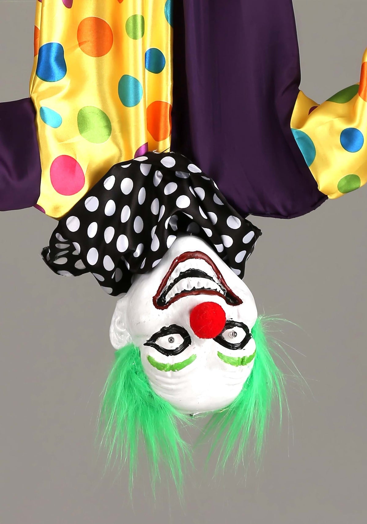 2.8 Ft Animated Hanging Evil Clown Prop