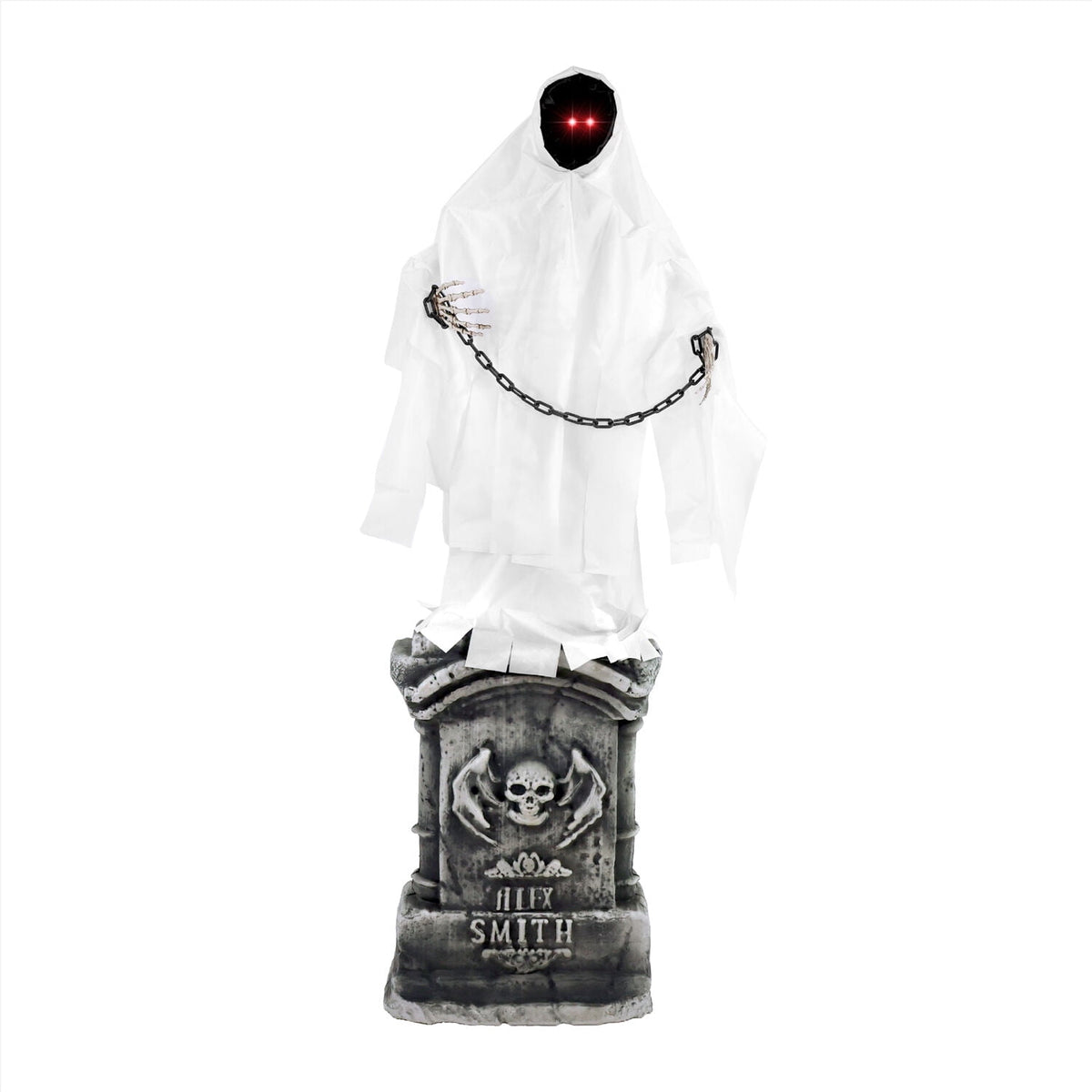Haunted Hill Farm 4.3 ft Touch-Activated Animated Spectre on Tomb Halloween Accessory, HHRPRTOMB-1FLSA