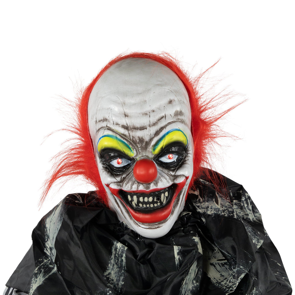 Northlight 5.5' Animated Standing Clown with Glowing Eyes Halloween Decoration