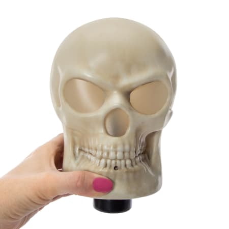 Animated Screaming Skull with Lights and Motion Halloween Decoration