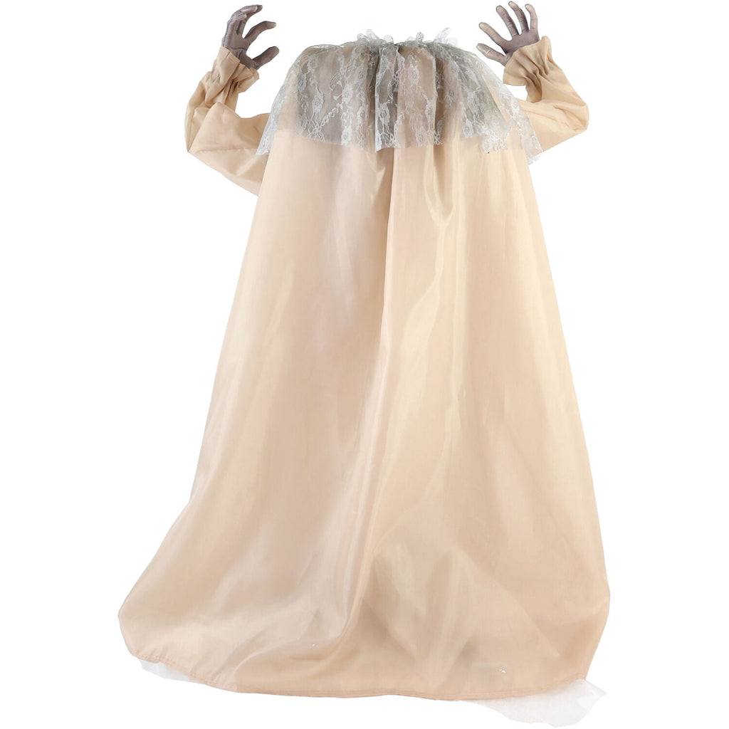 Haunted Hill Farm 4.3 ft Touch-Activated Animated Spectre on Tomb Halloween Accessory, HHRPRTOMB-1FLSA