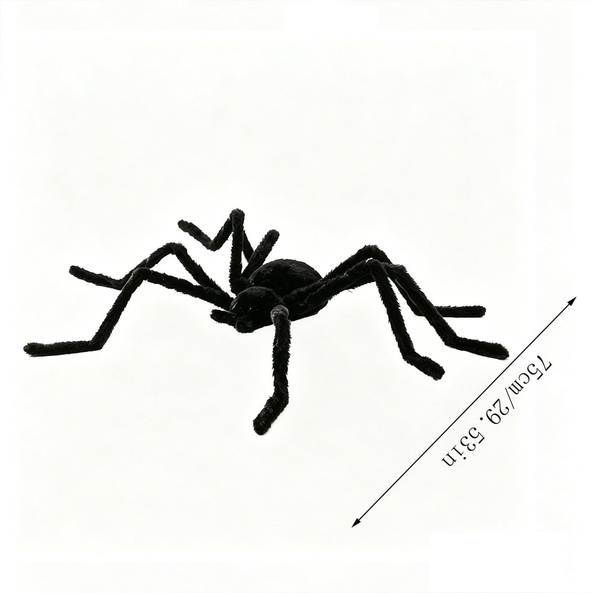 Animated Halloween Props, 29" Giant Sound Activated Spider Toys, Creepy Realistic Plush Spider Crawling on Wall for Home Bar Decor (Wall type)