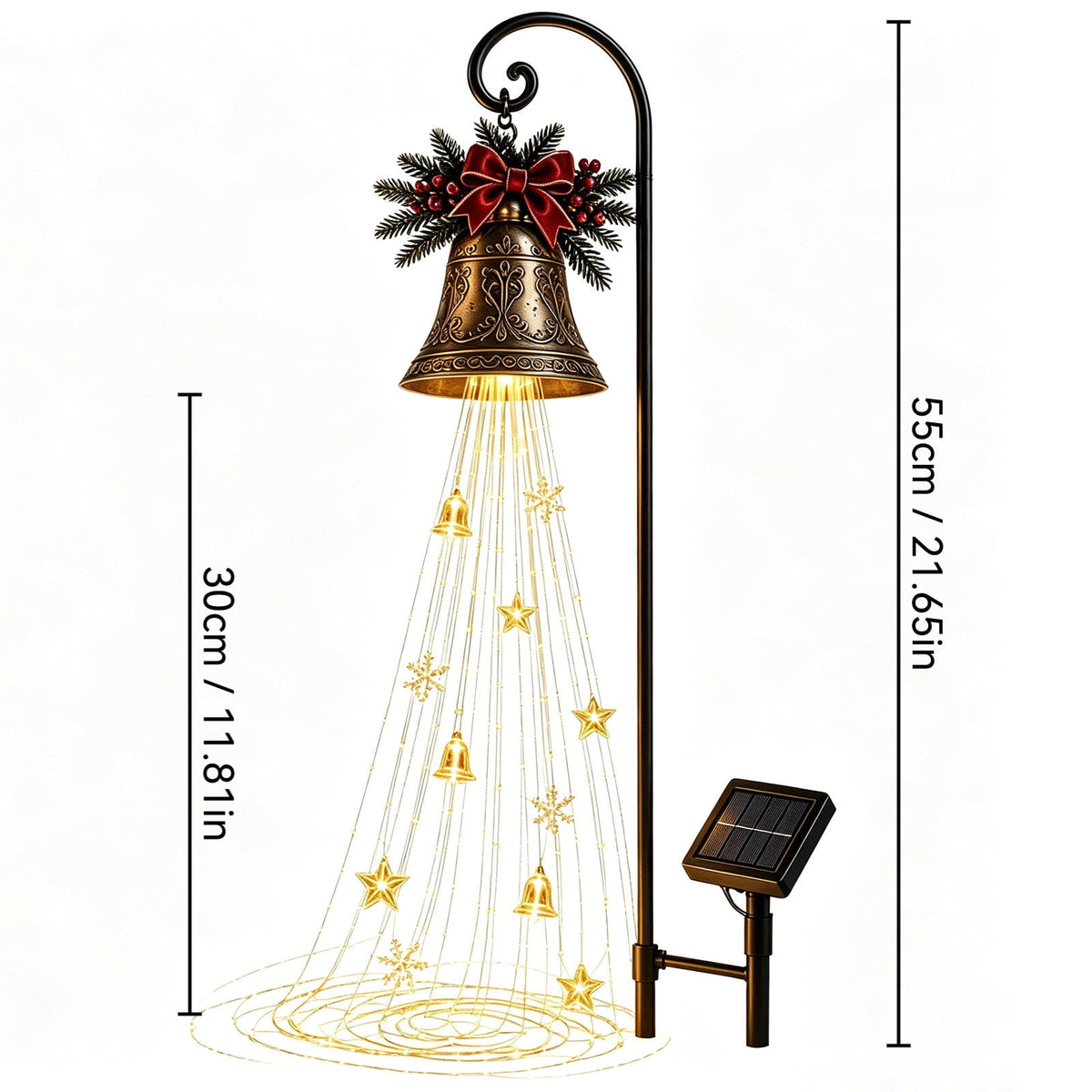 Solar Halloween Metal Moon Black Cat Garden Stake with LED Pumpkin Lantern, Light Up Star Bat Yard Decor Stake, Spooky Outdoor Lawn Pathway Halloween Decoration