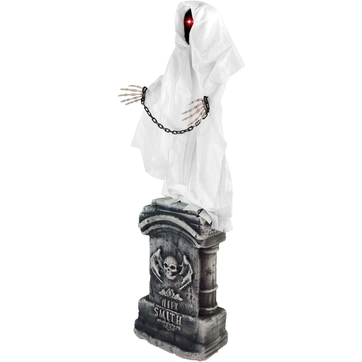Haunted Hill Farm 4.3 ft Touch-Activated Animated Spectre on Tomb Halloween Accessory, HHRPRTOMB-1FLSA