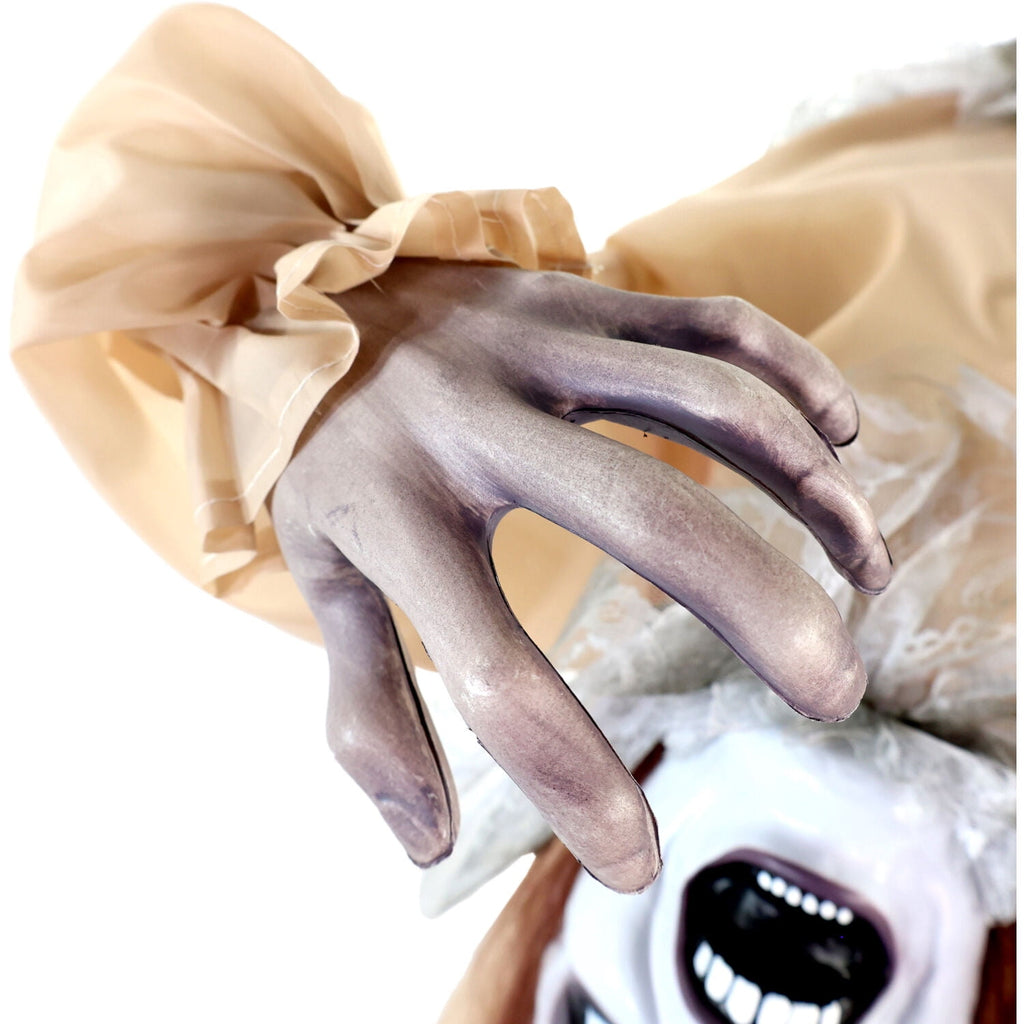 Haunted Hill Farm 4.3 ft Touch-Activated Animated Spectre on Tomb Halloween Accessory, HHRPRTOMB-1FLSA