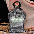 Aodebiao Halloween Animatronic Zombie Tombstone Animated Skeleton Decorations - Sensor Activated with Creepy Sound, Scary Move, Light Up Eyes, Spooky Decor Horror Prop for Indoor/Outdoor