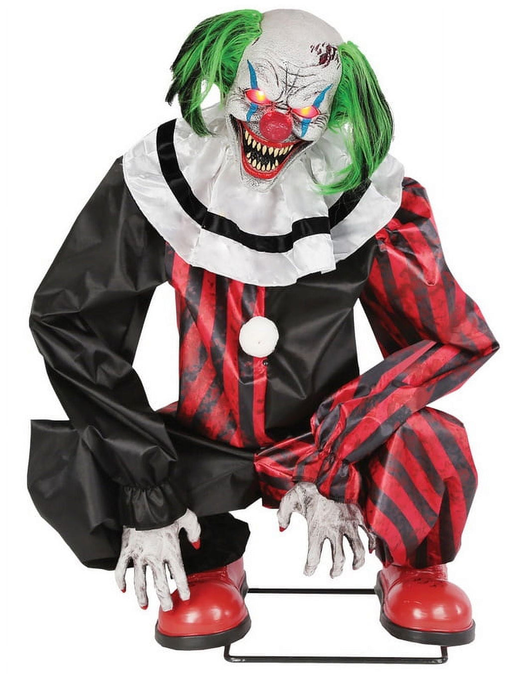 Crouching Clown Red Animated