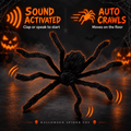Diceymbol 36 in Voice Activated Crawling Spider Halloween Decorations Outdoor Indoor, Automatic Animated Spider for Home, Bar and Party Decor