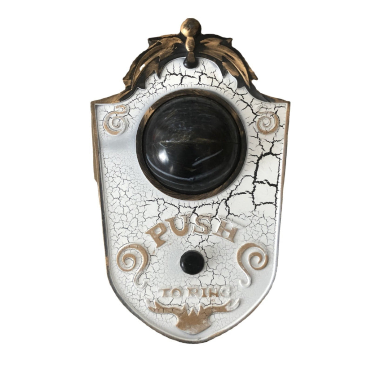 Halloween Decoration, Halloween Doorbell, Haunted Doorbell Animated Eyeball Halloween Decor with Spooky Sounds, Haunted House Halloween Prop Decoration, 4.3x7.1"