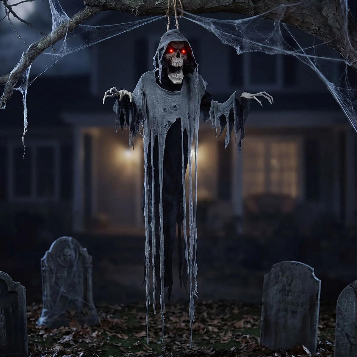 Hanging Reaper 72" Animated Halloween Decoration