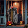 Ktaxon 5.3ft Witch Animated Animatronic Decoration Creepy Halloween Witch w/ Pre-Recorded Screaming