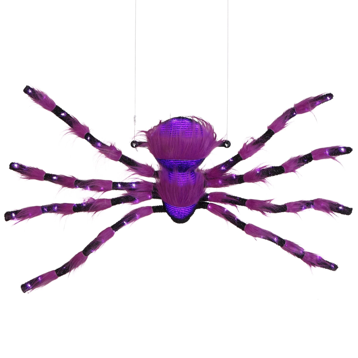 Mr. Halloween 4 ft. Outdoor Animated Spider Web - Purple Web