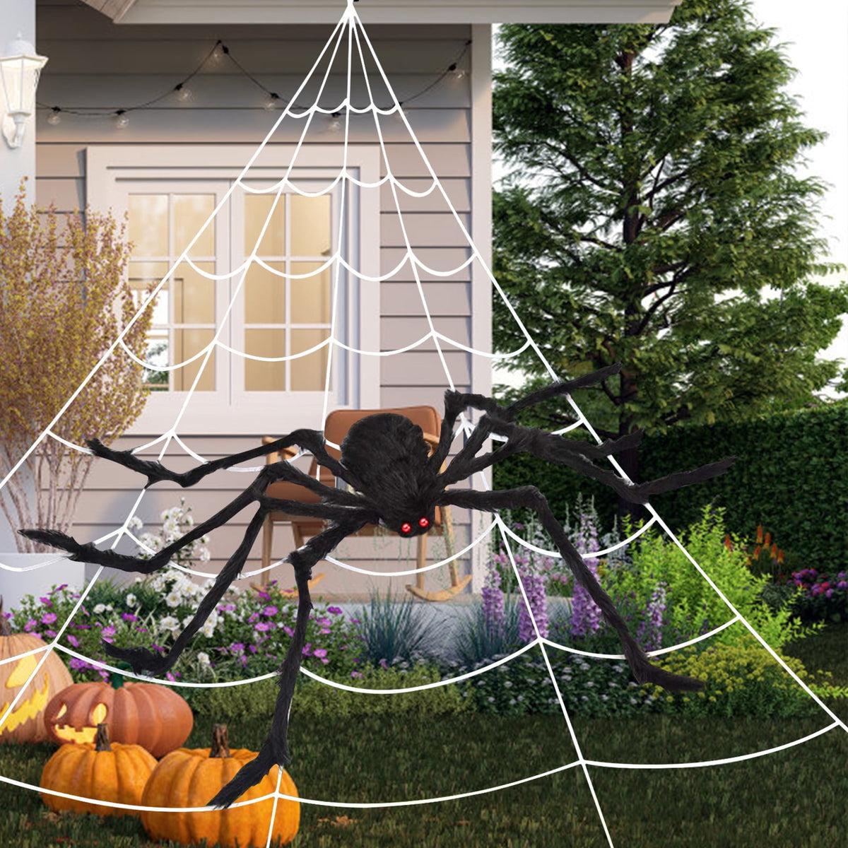 Weswose 6 Ft Animated Halloween Skeleton Prop - Sound & Touch Activated Animatronic with Glowing Head & Spooky Sounds, Outdoor Indoor Yard Decoration
