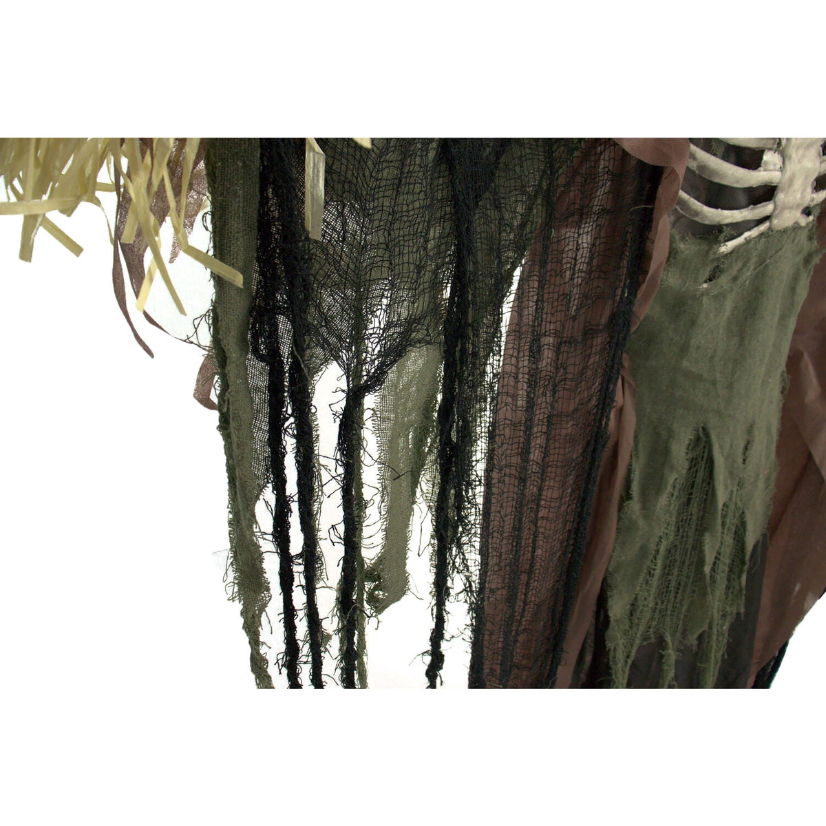 Haunted Hill Farm 6.6 ft Life-Size Animatronic Scarecrow Battery-Operated, Multicolor