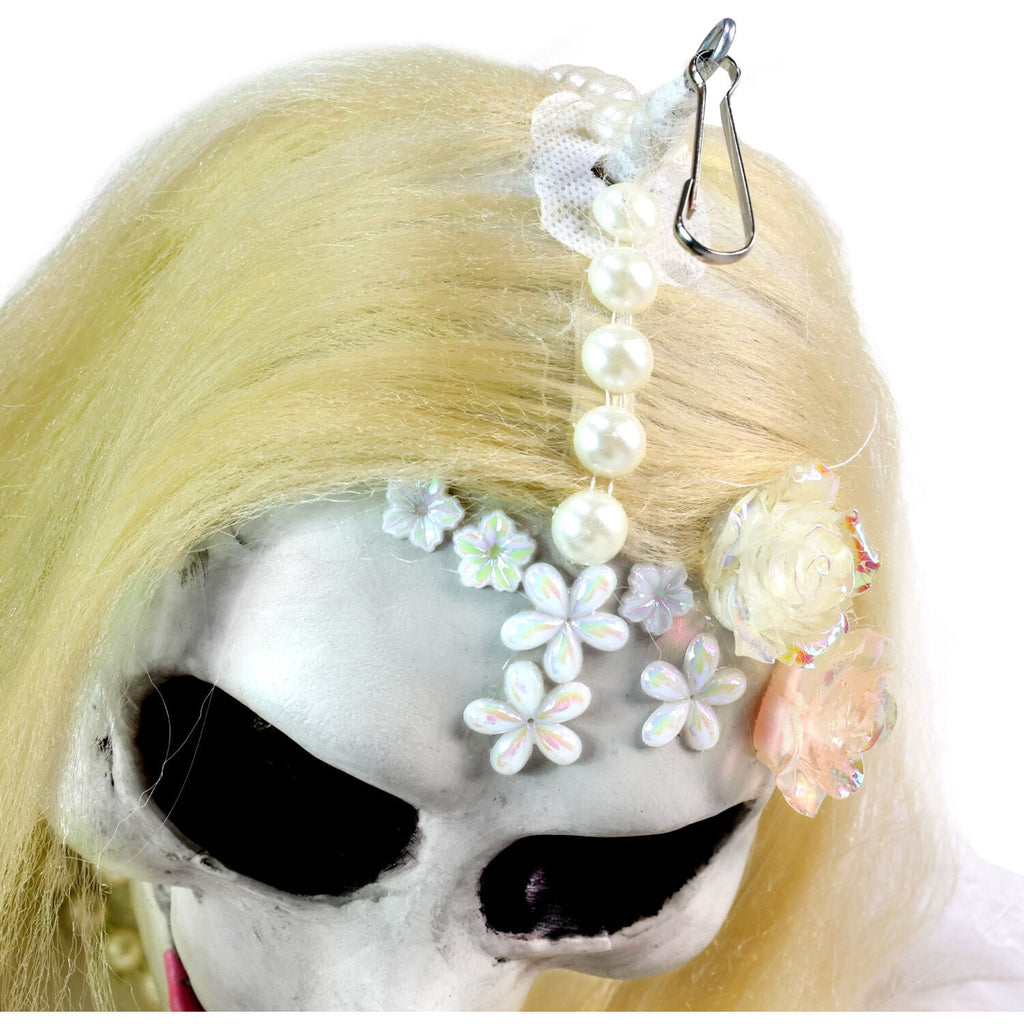 Haunted Hill Farm 5 ft Touch-Activated Animated Hanging Spinning Bride Halloween Animatronic, HHBRIDE-9HLSA