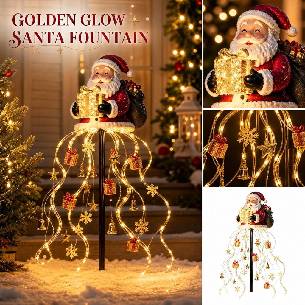 Halloween Witch Cauldron Garden Stake Lights, 2.7Ft LED Color Waterfall-Style Light Flow Flying Witch Garden Stake, Waterproof Weather Resistant Projector Lights for Outdoor Yard, Lawn, Pathway