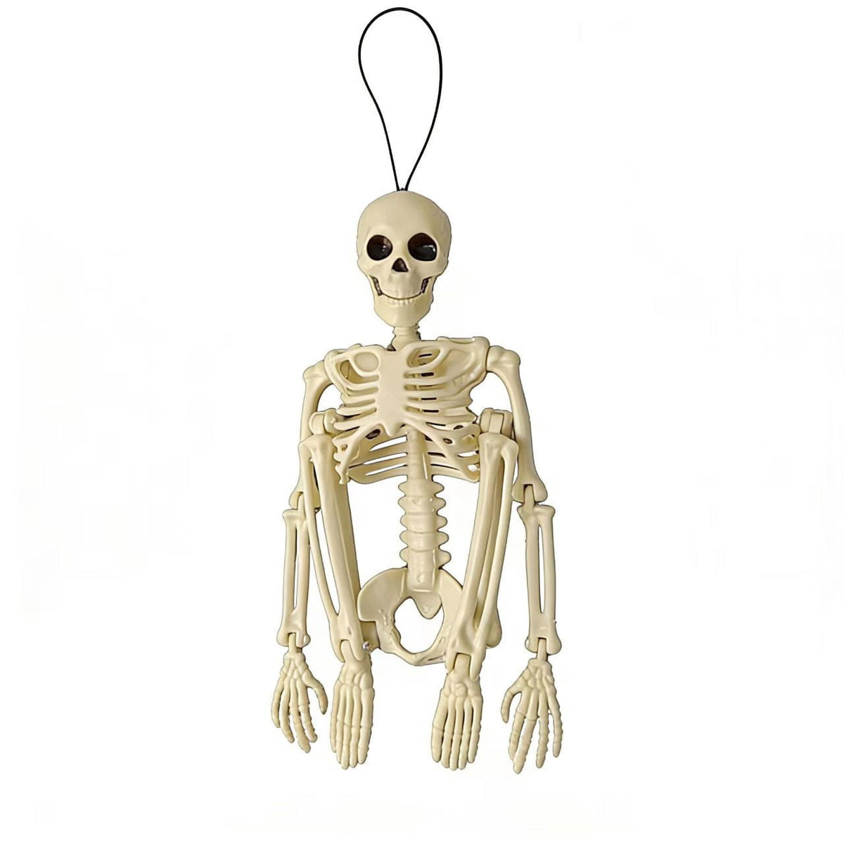 BiFandian Halloween Skeleton Ghost Decoration, Moving Skeleton Simulation Human Skeleton with Poseable Joints, Spooky Animated Figure for Haunted Yard, Party, Halloween Decoration Outdoor