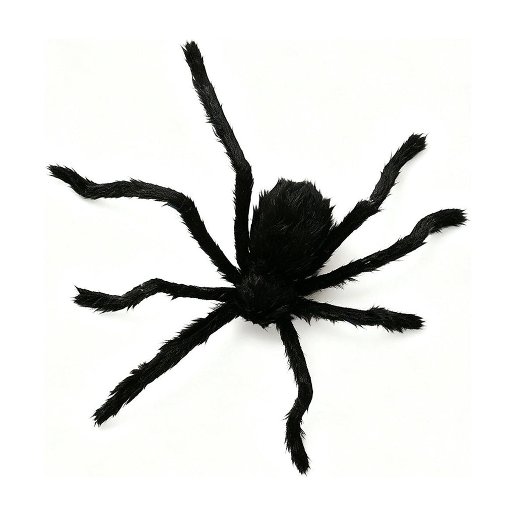 geerera 29.5" Sound-Activated Animated Spider, Large Black Fuzzy Moving Halloween Prop, Crawling Scary Toy for Indoor Party, Doorway & Yard Party Decor