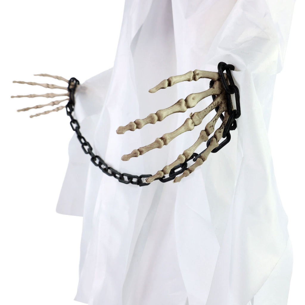Haunted Hill Farm 4.3 ft Touch-Activated Animated Spectre on Tomb Halloween Accessory, HHRPRTOMB-1FLSA