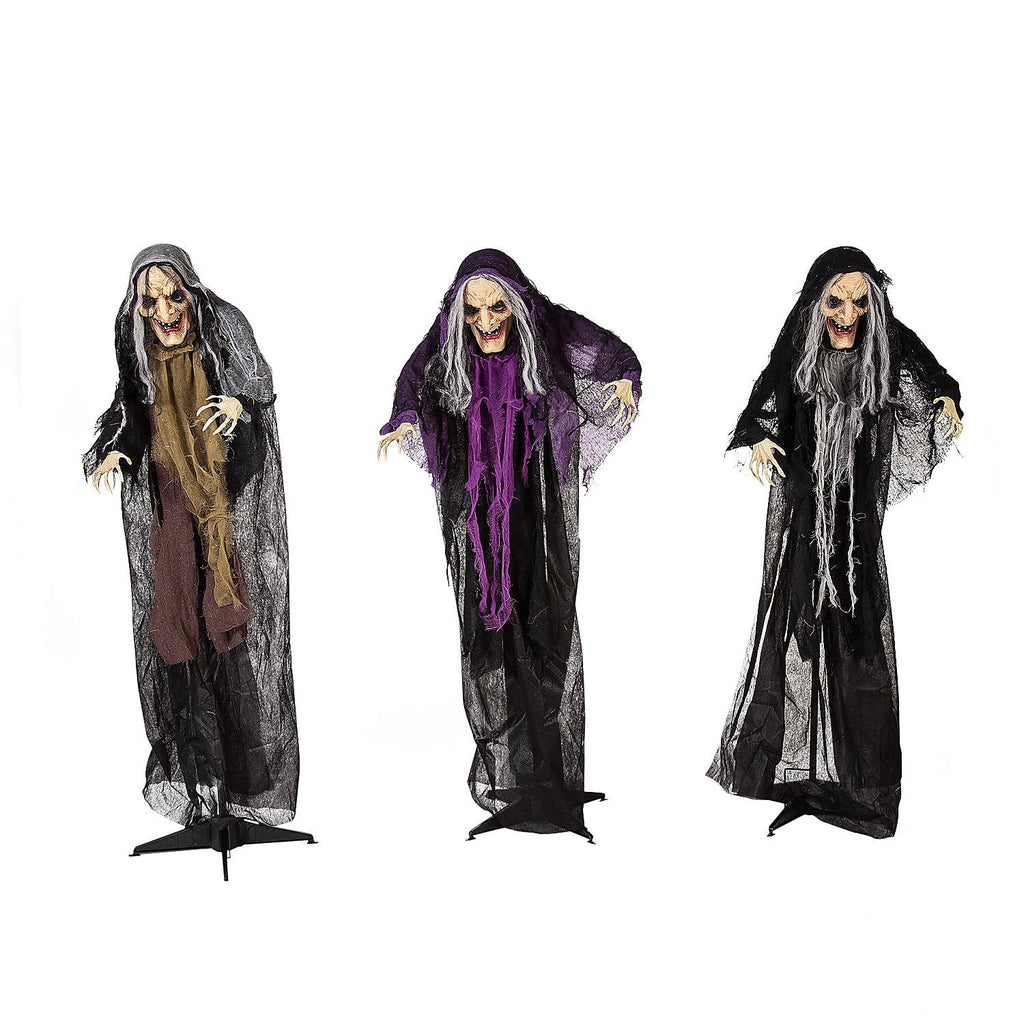 Fun Express 4ft. Animated Witch Yard Stakes Halloween - 3 Pieces